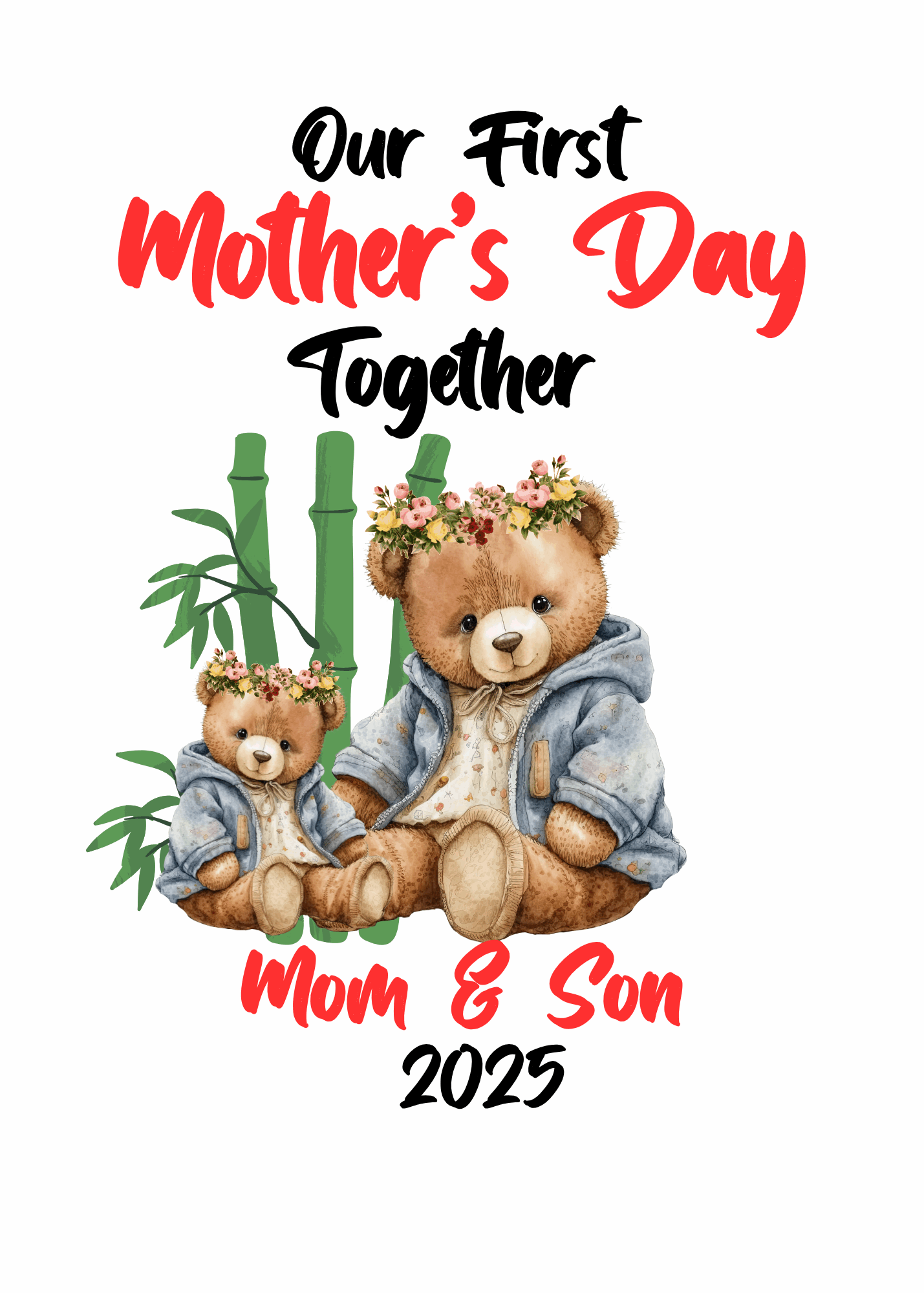 Personalised Our First Mother's Day Matching T-Shirt and Onesie Set | 1st Mother's Day Together | Mummy and Me | Mothers Day Gift | Keepsake
