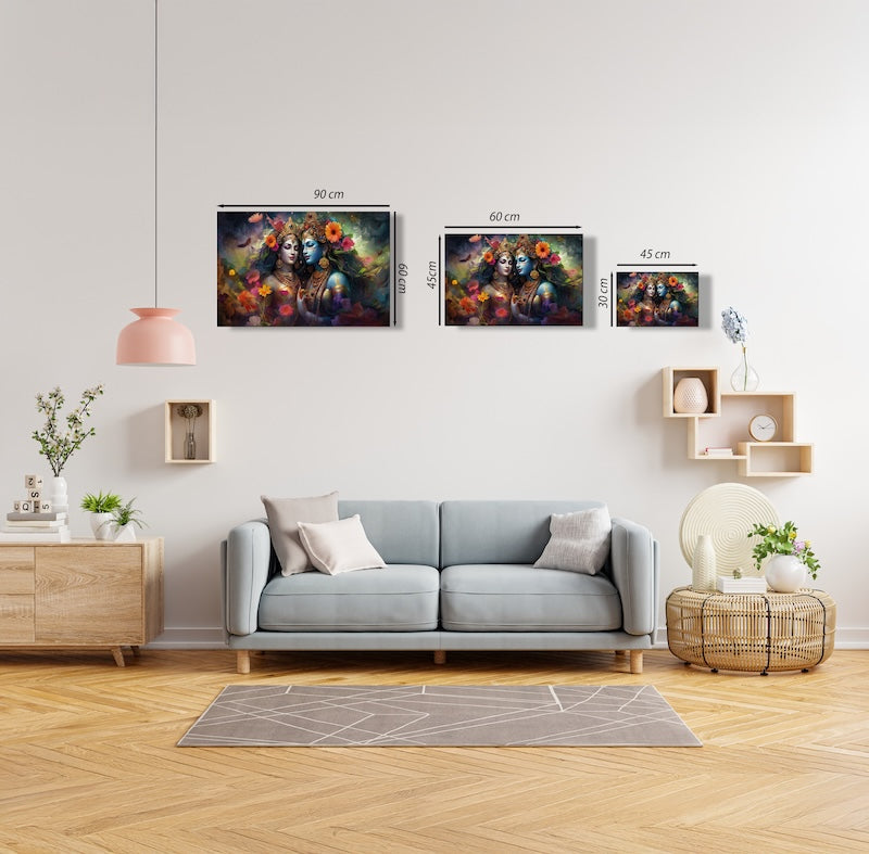 Radha Krishna Canvas – Symbol of Eternal Love