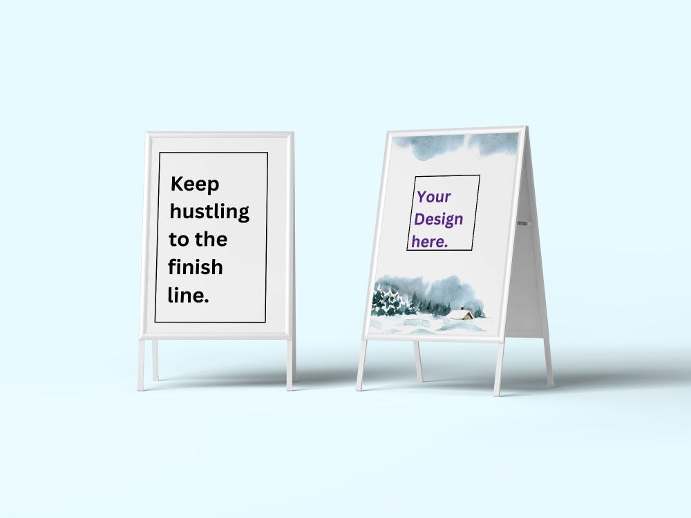 A-Frame for business | Road Side signage | Shop front standing triangular Design