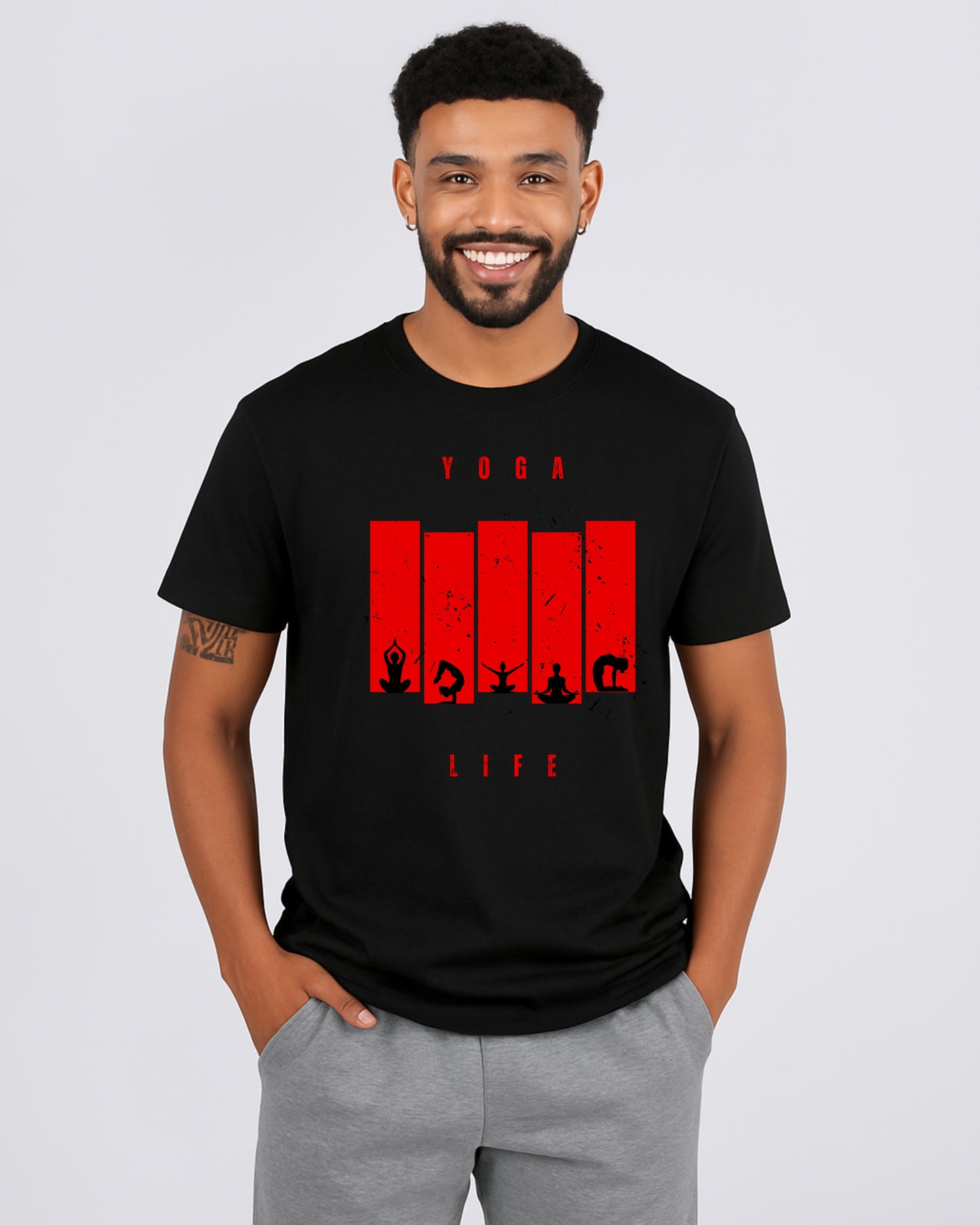 "Yoga Life" Silhouettes T-Shirt