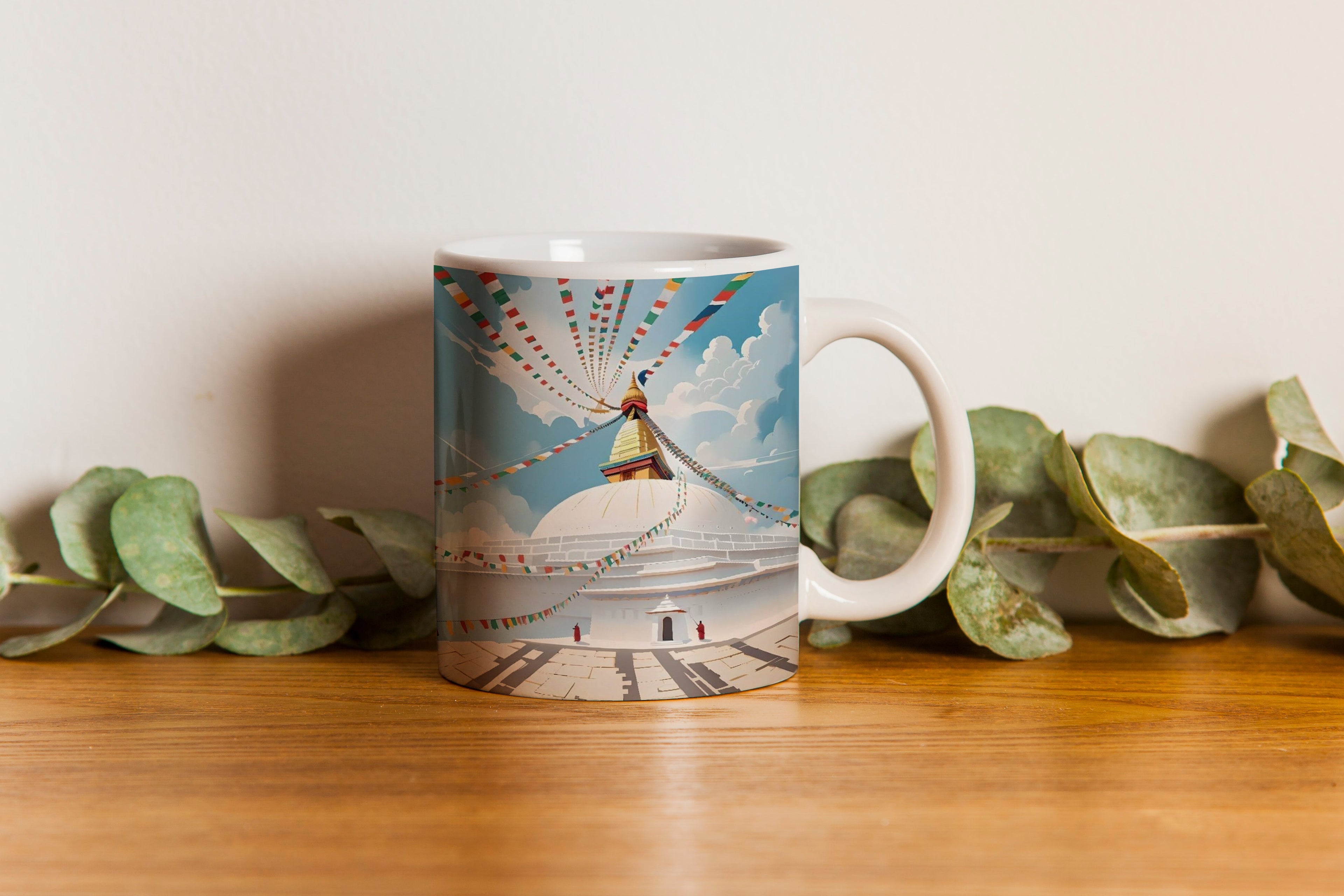 The Boudhanath Stupa Mug