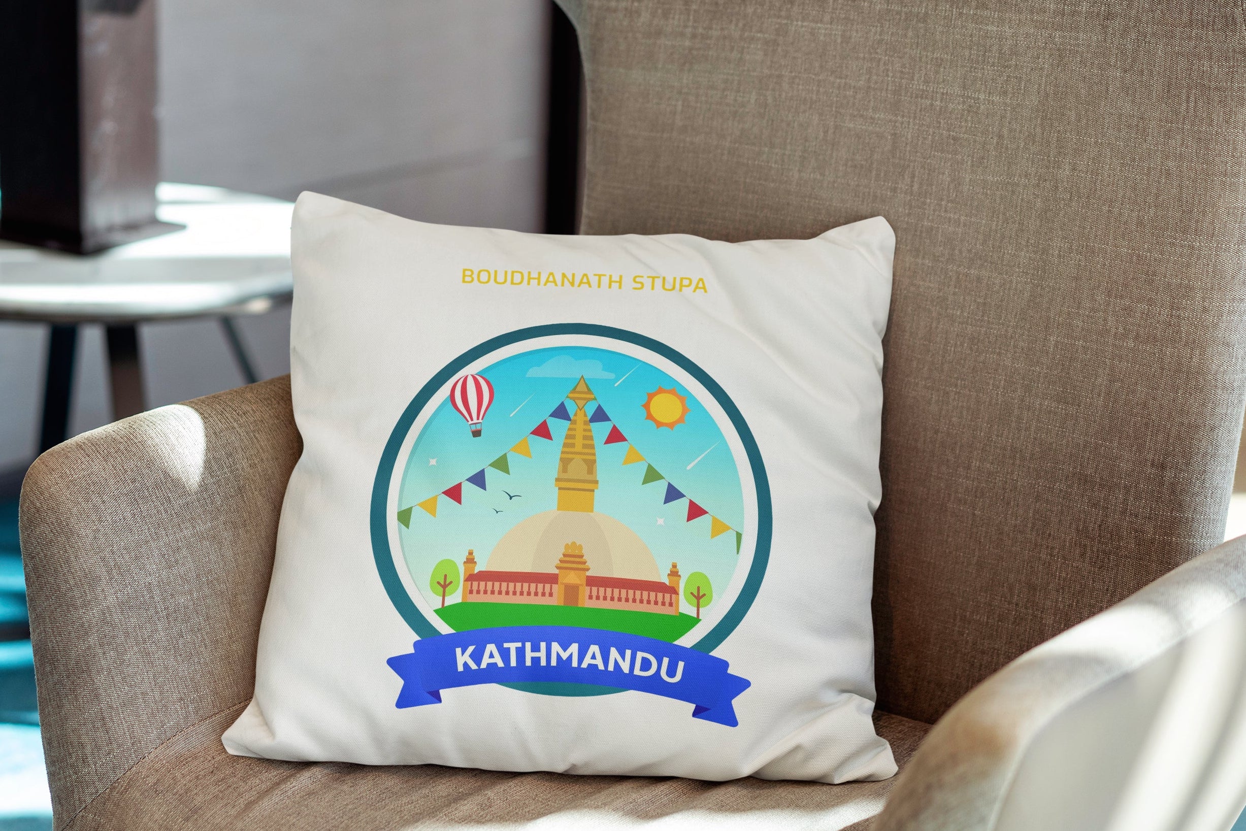 Bouddhanath Stupa, Kathmandu Cushion