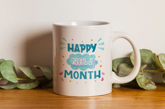 "Happy New Month" Celebration Mug