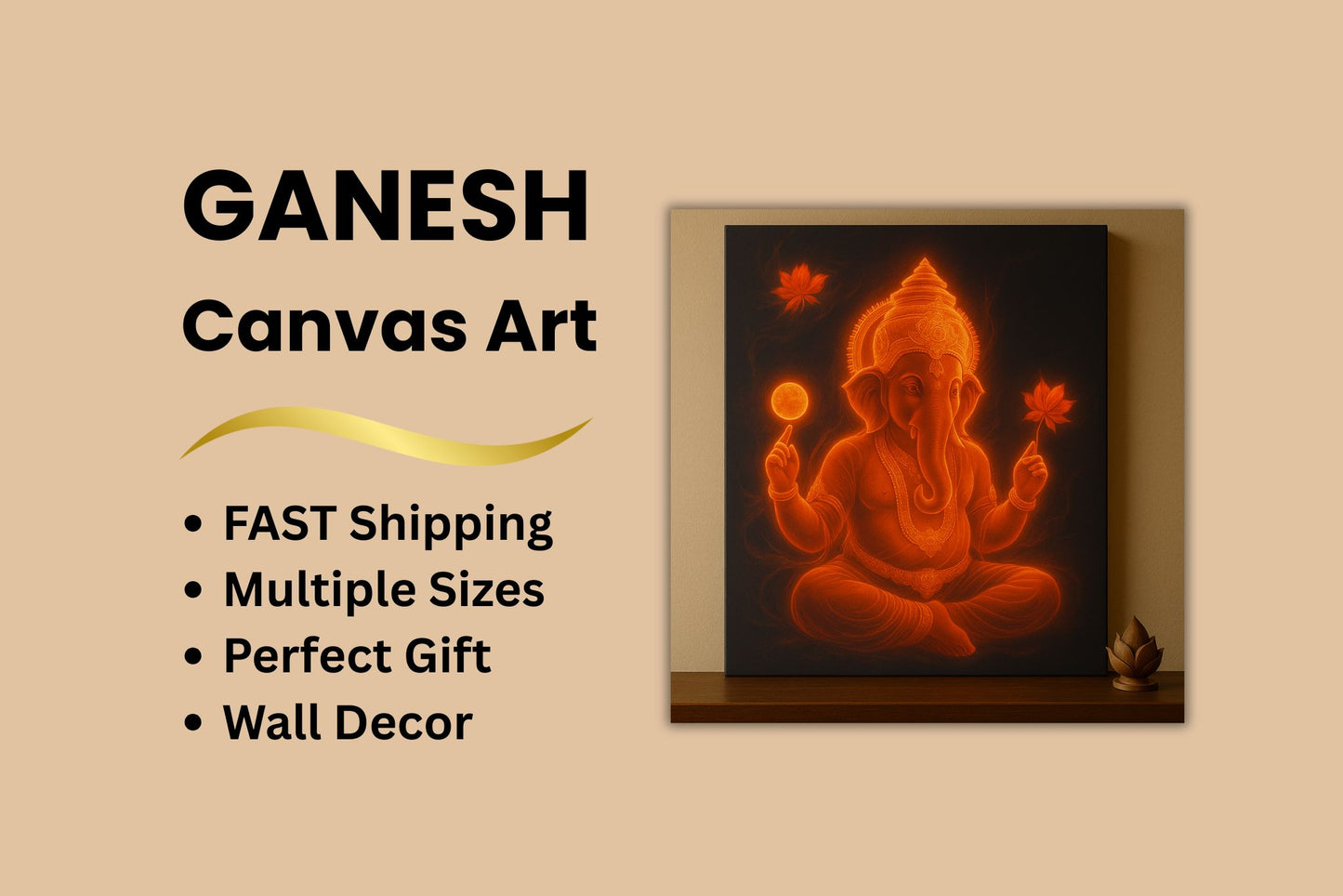 Ganesh Canvas Wall Art | GIFT Canvas