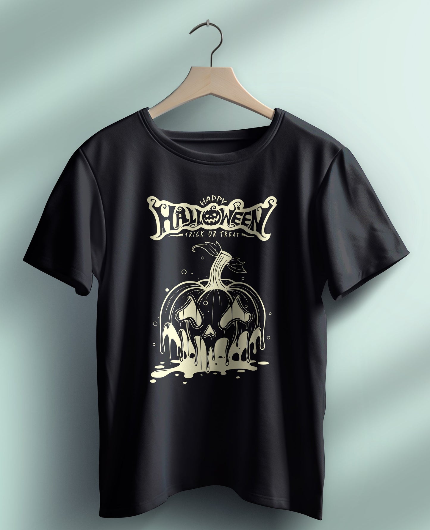 Dripping Jack-o'-Lantern on a T-Shirt