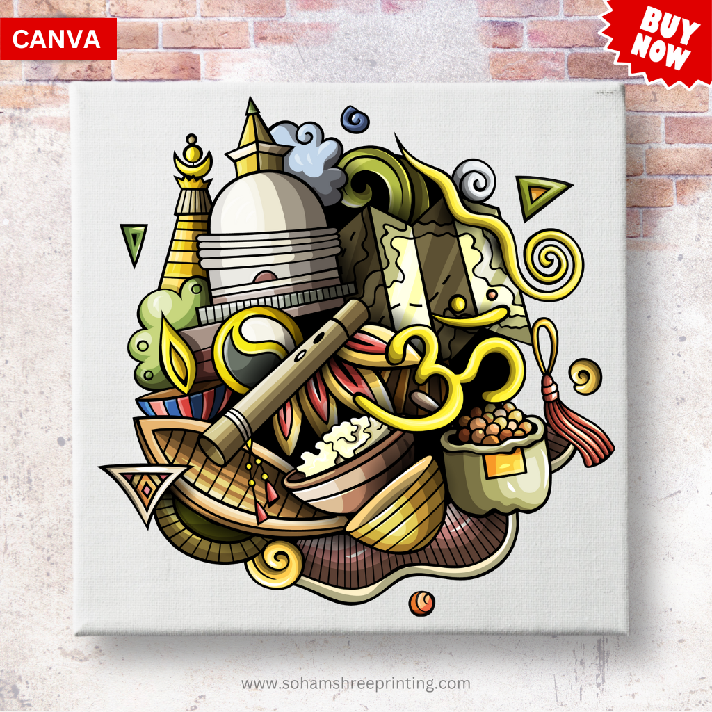 Nepal Heritage Canvas Wall Art Set