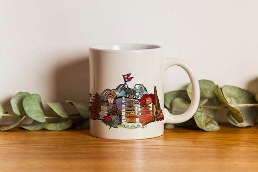 Nepal Culture and Landmarks Mug