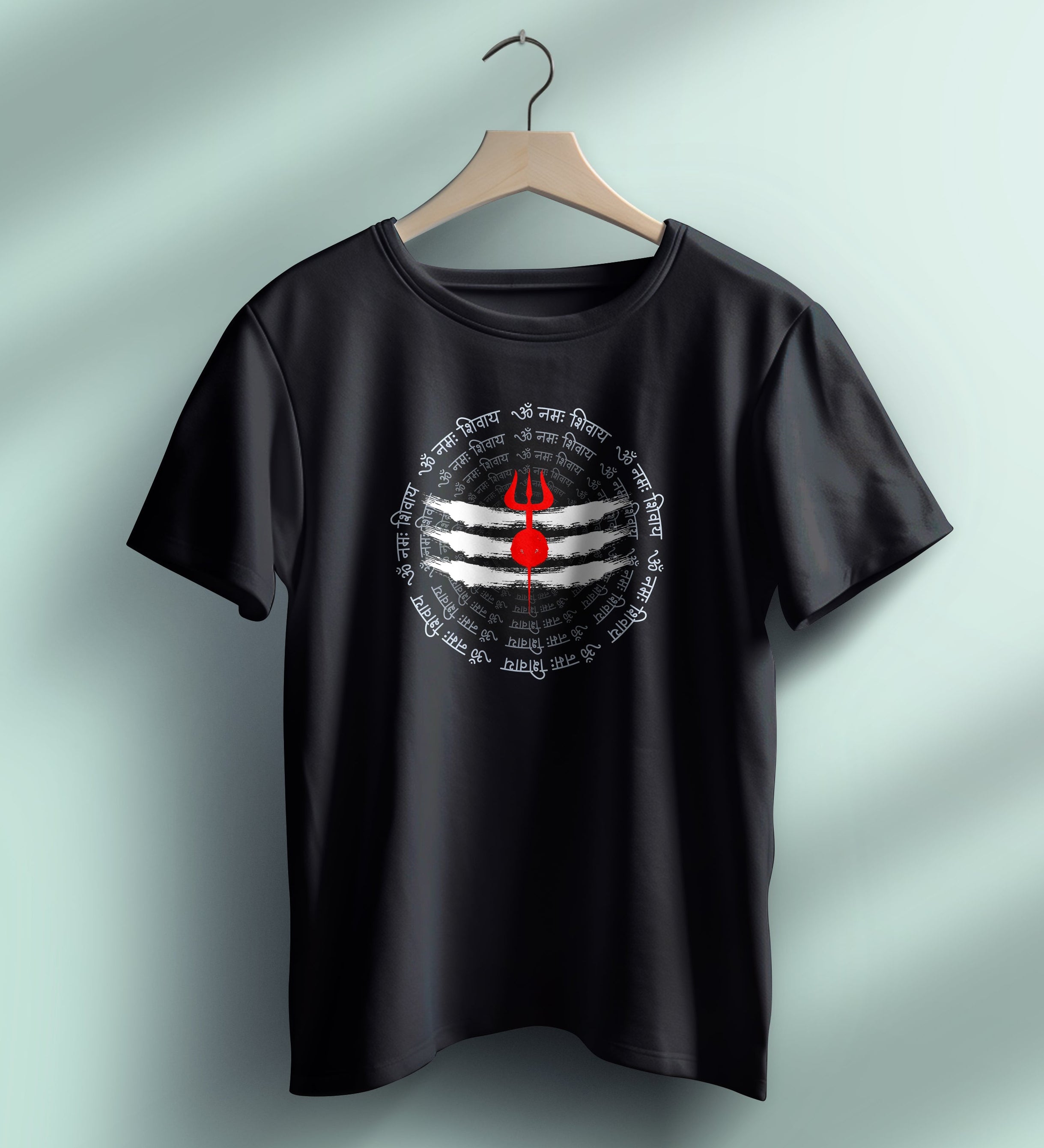 Shiva Lingam and "Om Namah Shivaya" T-Shirt
