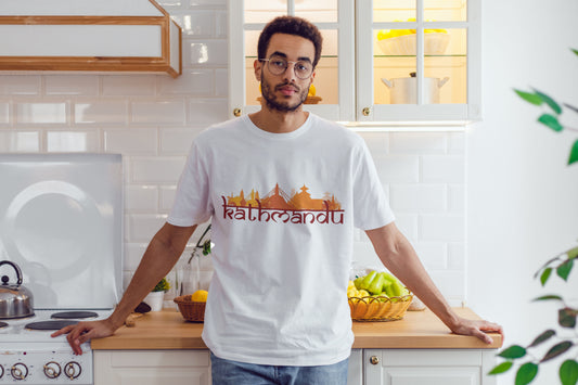 Kathmandu Pagoda Cityscape T-Shirt