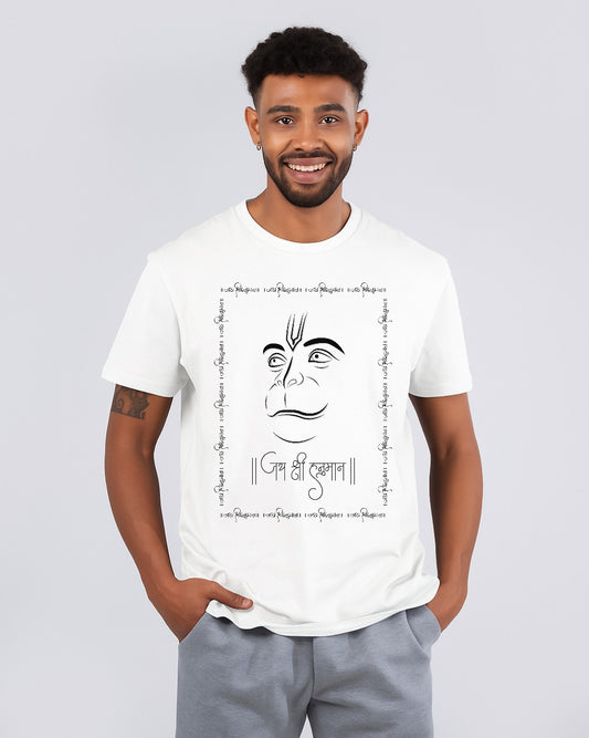Framed Illustration of Lord Hanuman Tshirt