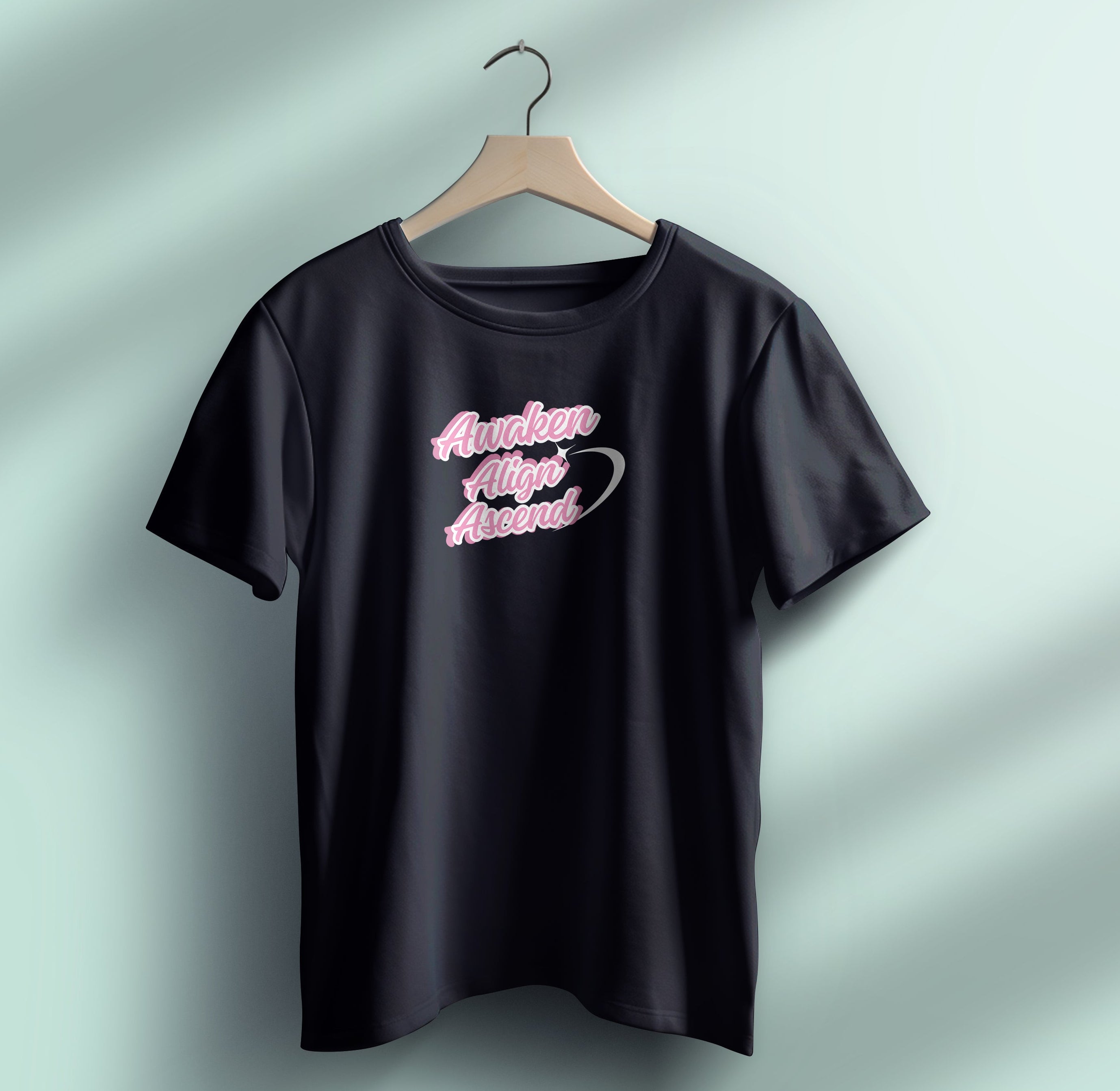 "Awaken Align Ascend" Script T-Shirt